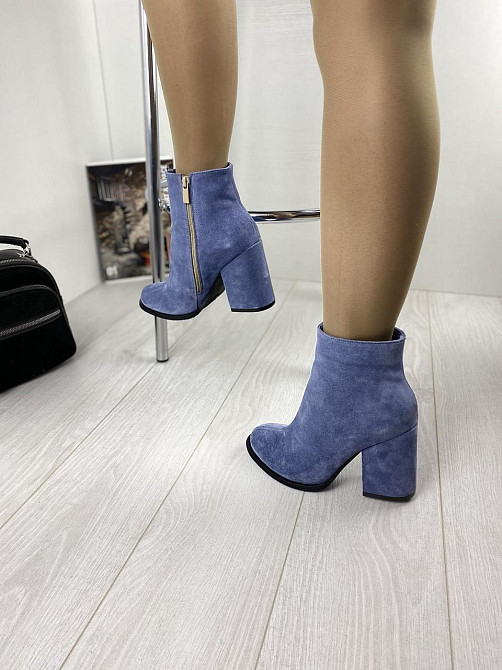 SANTINI Жіночі черевики SANTINI джинсові замша натуральна висота 10см каблук 9.5см 37р. (953652 Коломия - фото 2