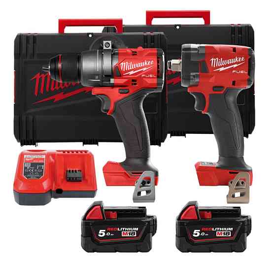 Набор аккумуляторных инструментов M18FPP2B3-502X MILWAUKEE (Дриль-шуруповерт аккумуляторная бесщеточная ударная M18 FPD3-0X GEN 4 кру Одесса