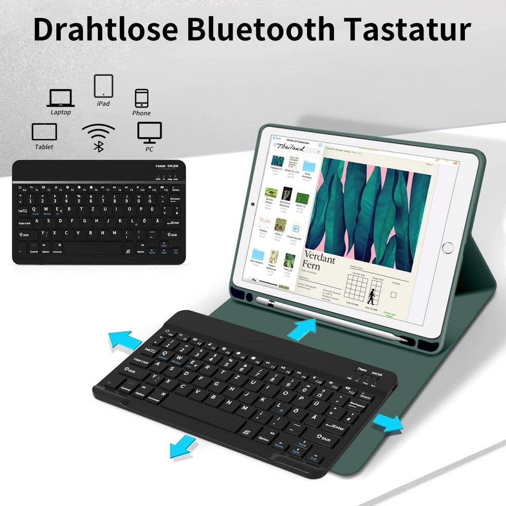 Защитный чехол с Bluetooth клавиатурой для iPad 10.2 (2019/20/21)/pro10.5(2017)/Air 3 10.5 Днепр - изображение 7