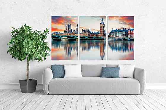 Модульная картина в гостиную / спальню   Біг-Бен     ART-210_3A 100х150 см Киев