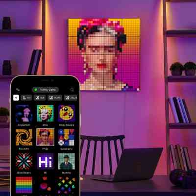Гірлянда Twinkly Smart LED Squares 1 Starter Panel, RGB LED, USB-C, Black 16х16см (TWQ064STW-01-BUSB) Вінниця