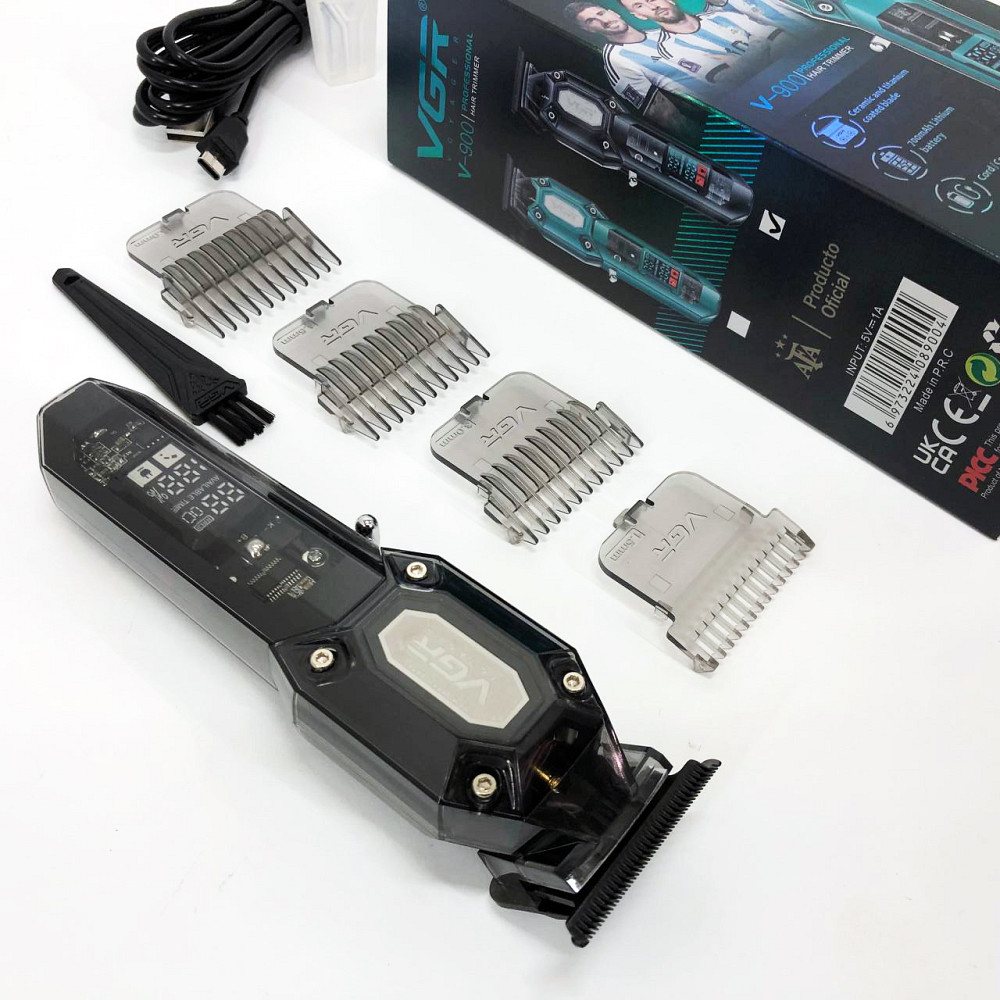 Малошумная машинка для стрижки волос VGR, Профессиональная аккумуляторная машинка Аккумулятор VN-73 Львов - изображение 10