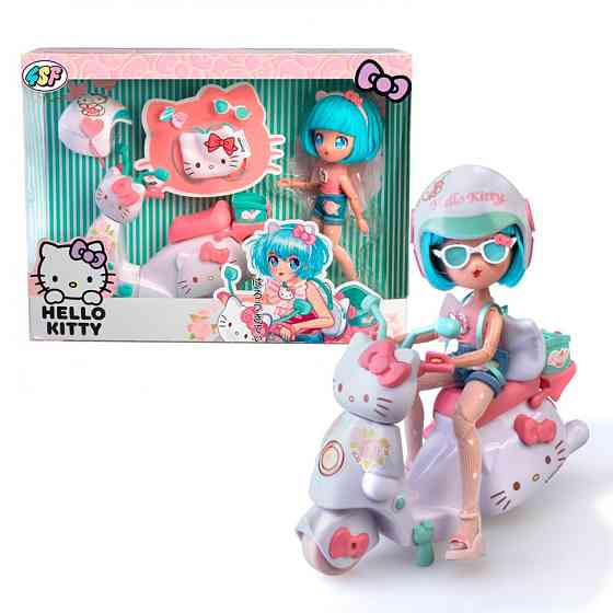 Дитяча лялька "Красуня Пінк на скутері" 4SF Manga Dolls HKTF3000 серії "Hello Kitty" Вінниця