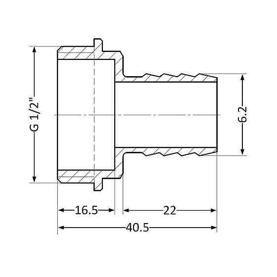 Штуцер Thermo Alliance Standart 6х1/2" НР SD427156 Київ