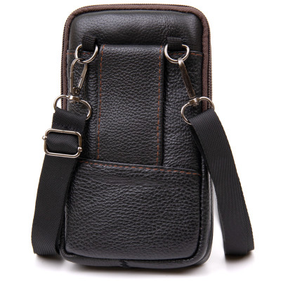 Сумка Vintage Унісекс на пояс на два відділення Коричнева (20427) Вінниця - фото 2