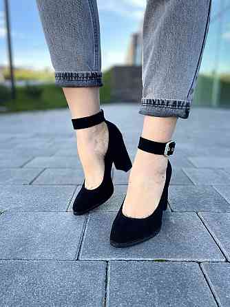 Nivelle Туфлі жіночі NIVELLE чорні натуральна замша каблук 9 см 36р. (1906/9518-9544) Коломия