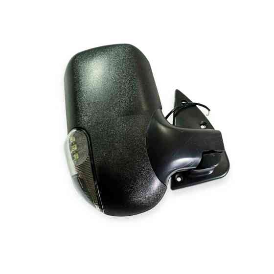 Зеркало заднего вида наружное новый образец правое с поворотом черный мат DK ГАЗель Мукачево