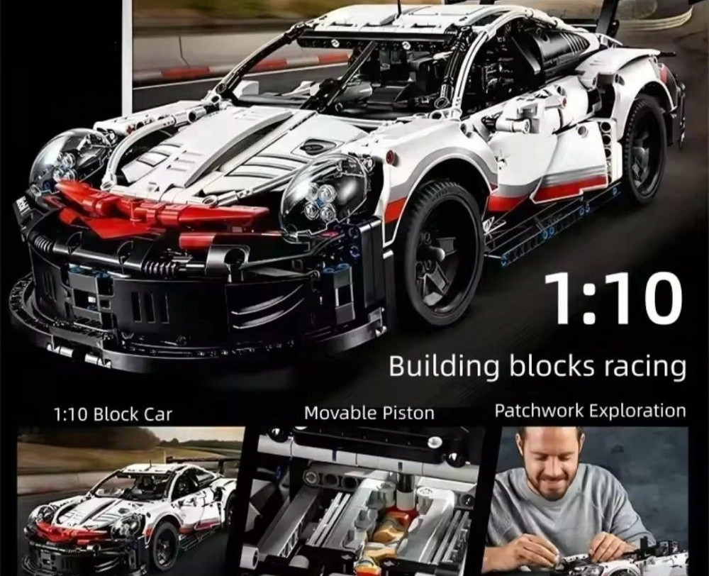 В коробці ‼️ Конструктор Porsche 911 RSR Technic 42096 Lego 1в1 1580 д. Київ - фото 8