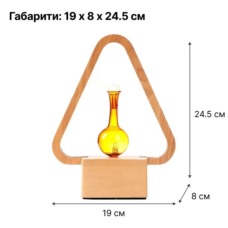 Эко-аромадиффузор для дома электрический с подсветкой 2-в-1 Doctor-101 Lumière Triangle. Аромадиффузор из натурального дерева Днепр - изображение 8