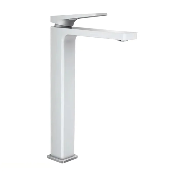 Смеситель для умывальника Mixxus Premium Grog 001 High (Цает белый+хром) (MI5941) Киев