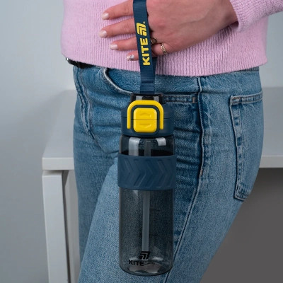 Поильник-непроливайка Kite 800 мл, сіро-жовта (K25-1234-1) Винница - изображение 6