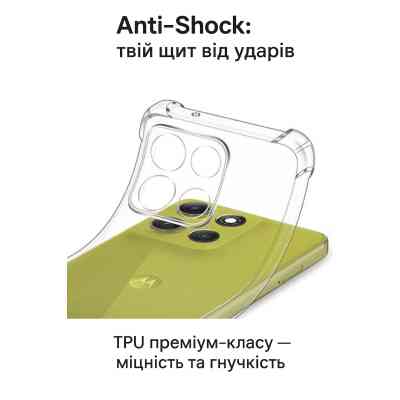 Чехол для мобильного телефона BeCover Anti-Shock Motorola Moto G86 Clear (713803) Винница
