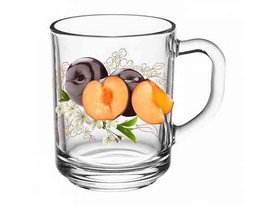 Чашка 250 мл Gren tea Слива 3д ТМ FARGLASS Київ