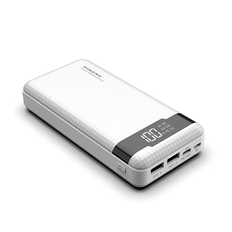 Портативный внешний аккумулятор Pineng PN-861 20000 mAh Power Bank Белый Винница - изображение 1