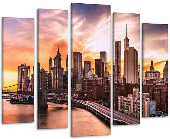 Модульная картина Город Закат Art-161_5 Киев