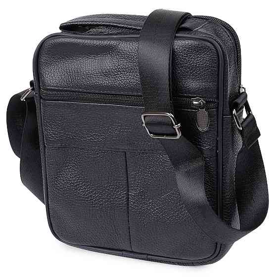 Кожаная мужская сумка Vintage 20466 Черный Киев