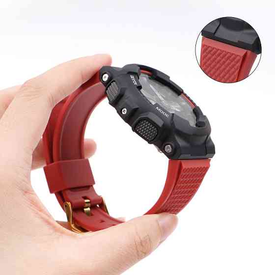 Ремешок для Casio G-Shock GA-100/110 Red GD SBR Киев