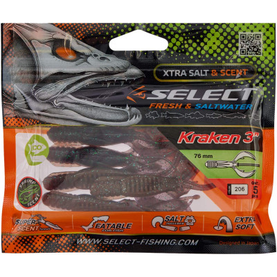 Силікон рибальський Select Kraken 3&quot; 206 (5 шт/уп) (1870.73.32) Вінниця - фото 2