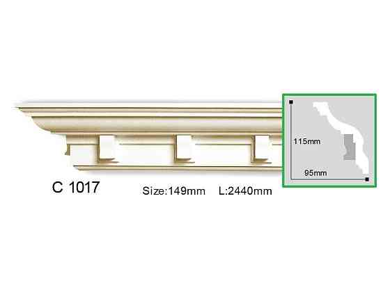 Карниз полиуретановый с орнаментом Gaudi Decor C 1017 Днепр