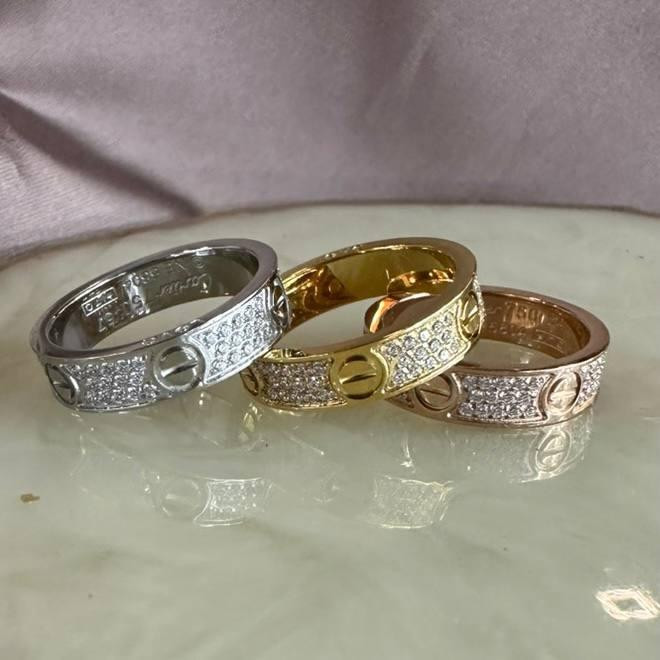 Cartier каблучка  з циркону рожеве золото Одеса - фото 4