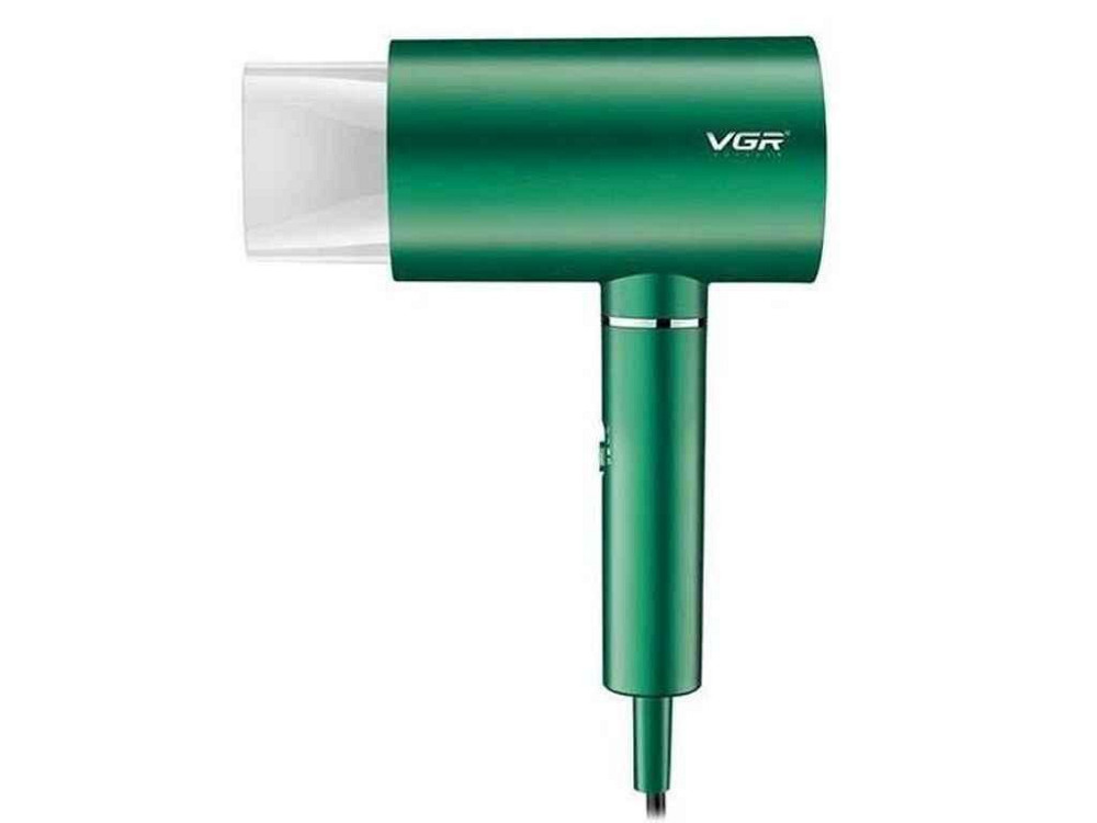 Фен 1800Вт професійний V-431 GREEN, 2 рівні обдування, 2 рівні температури, насадка-концентратор ТМ VGR Київ - фото 1
