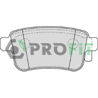 Гальмівні колодки Profit 5000-4186 Вінниця - фото 1
