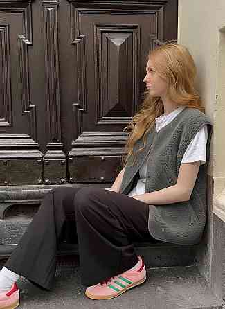 Жіноча стильна повсякденна тепла жилетка Сірий Одеса