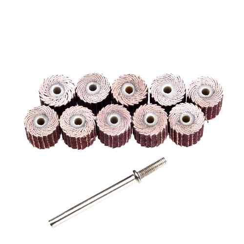 Пелюстковий круг 10шт 240гріт 10x10мм для гравера з тримачем Вінниця