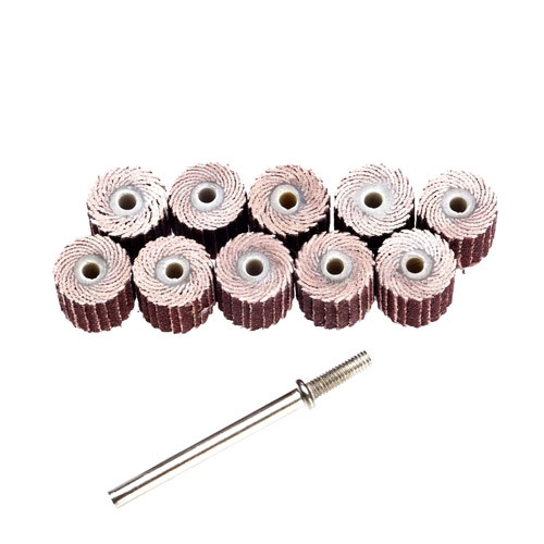 Пелюстковий круг 10шт 240гріт 10x10мм для гравера з тримачем Вінниця - фото 1