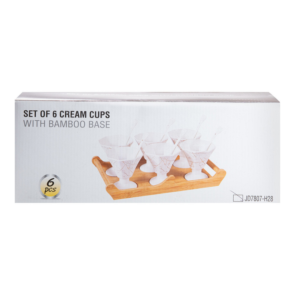 Набор из 6 креманок 200 мл, фарфор белый HP-1220 Киев - изображение 8