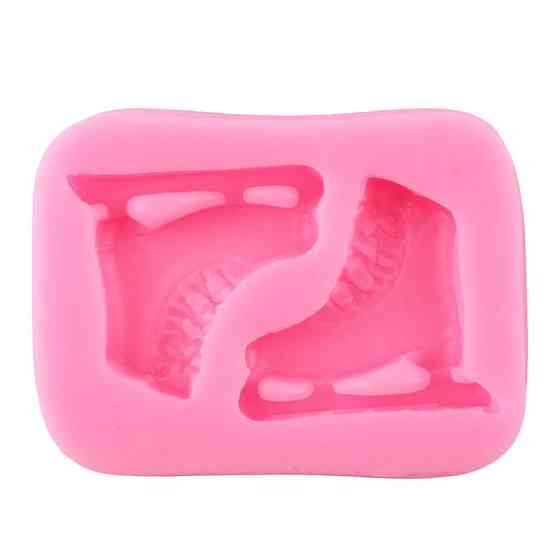 Молд силиконовый Коньки 60 на 44 мм розовый Киев