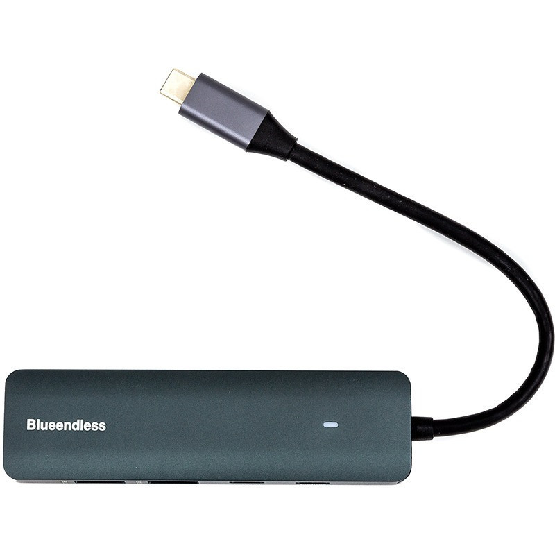 Концентратор USB Type-C Blueendless Grey (CA913435) ( Сірий ) Харків - фото 4