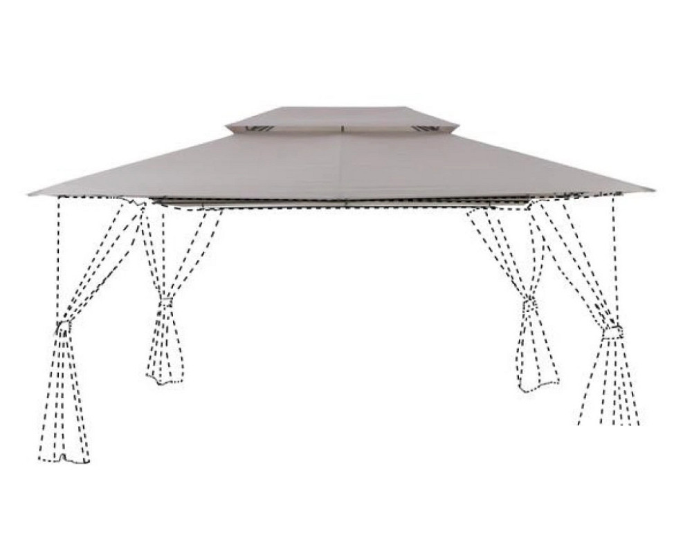 Тент дах накриття для павільйону Oxis 3х4 метри бежевий Київ - фото 1