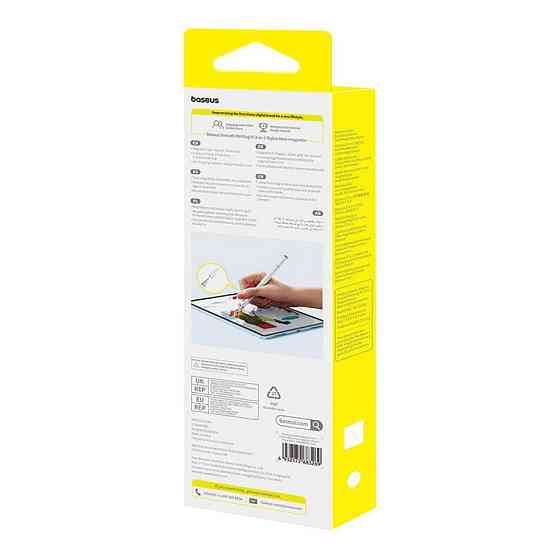 Стилус Baseus Smooth Writing III 3-in-1 Passive Stylus Non-magnetic Version Moon White Одеса