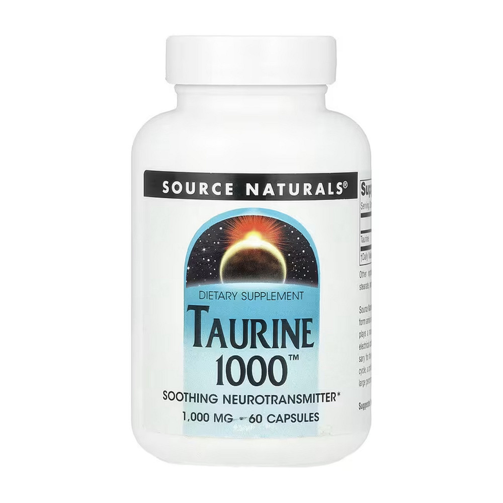 Таурин Source Naturals Taurine 1000 mg 60 капс Київ - фото 3