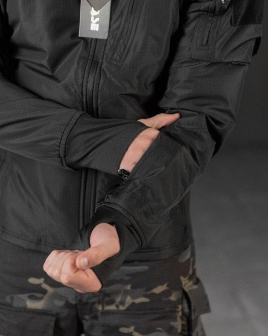 Весенняя тактическая куртка  carrier (аналог uf pro)  черная ВТ0546 Одесса - изображение 6