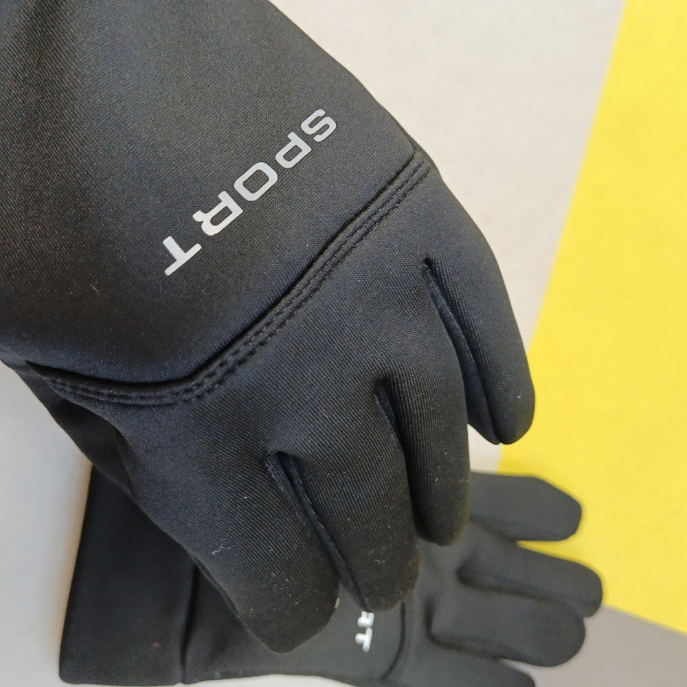 Рукавиці спортивні теплі Sport розмір L чорний для чоловіків Київ - фото 3