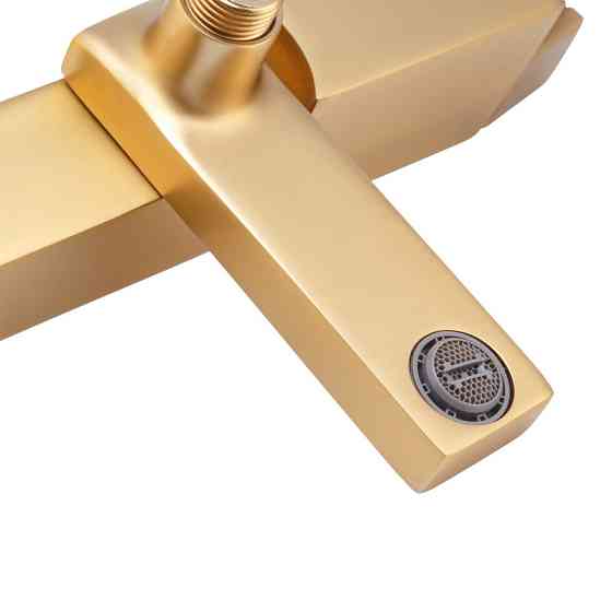 Душевая колонна Haiba KANT 009-J BRUSHED GOLD с смесителем HB9606 Харьков