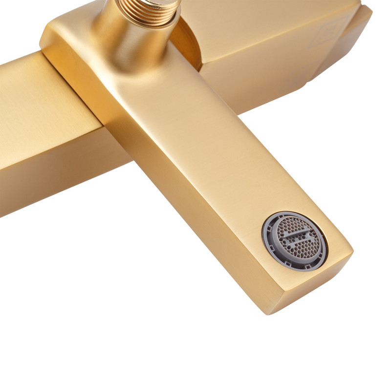 Душевая колонна Haiba KANT 009-J BRUSHED GOLD с смесителем HB9606 Харьков - изображение 4