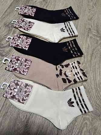 Женские носки средней высоты из хлопка в наборе (5 штук) Adidas. Размер 36-41 Киев