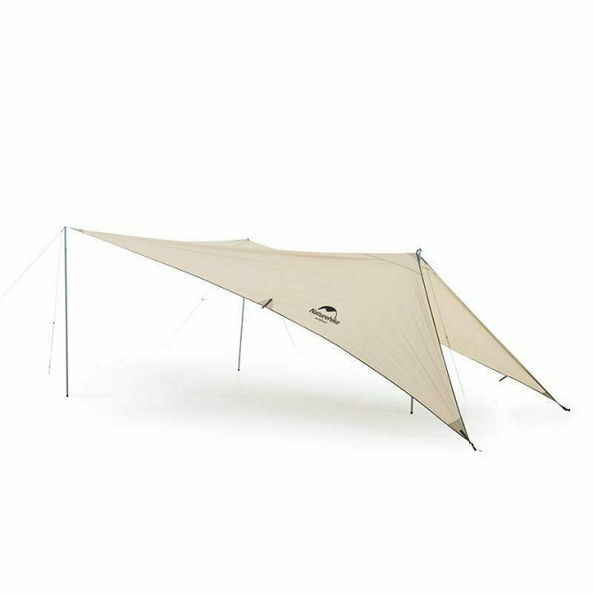 Тент для кемпінгу Naturehike Car Rear Canopy NH21TM001, 590*340 см, золотий (з трьома стійками) Київ - фото 1