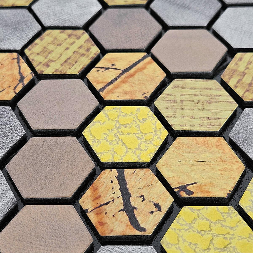 Самоклеюча алюмінієва плитка 300х300х3мм Луска SW-00001931 Київ - фото 5