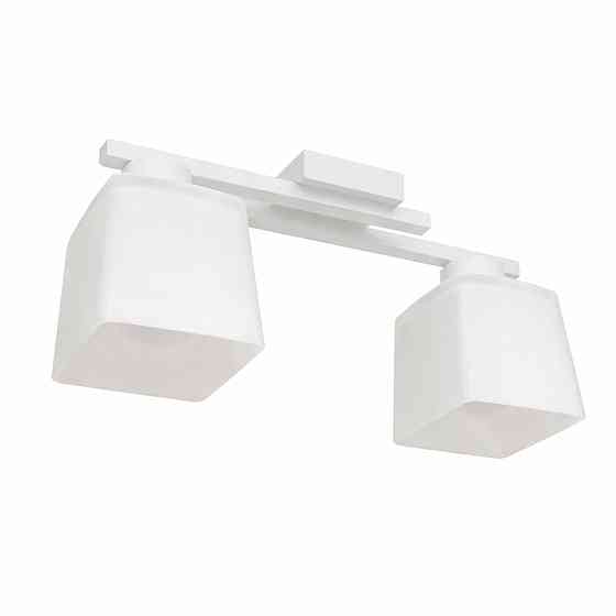 Люстра потолочная на два плафона MSK Electric Dublin под лампы Е27 белая NL 16610-2 WH Одесса