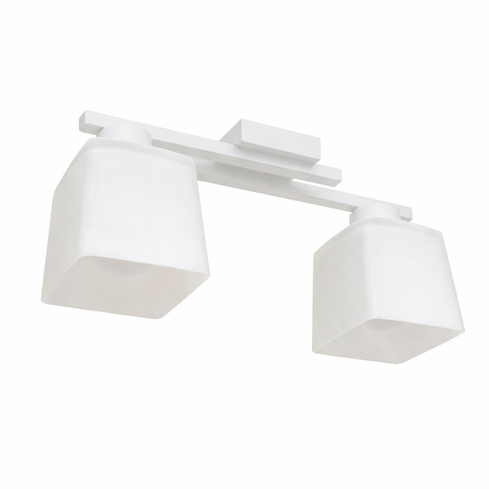 Люстра потолочная на два плафона MSK Electric Dublin под лампы Е27 белая NL 16610-2 WH Одесса - изображение 2