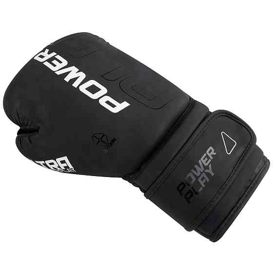Боксерські рукавиці PowerPlay 3024 Ultra Mat Чорно-Білі 16 унцій Київ