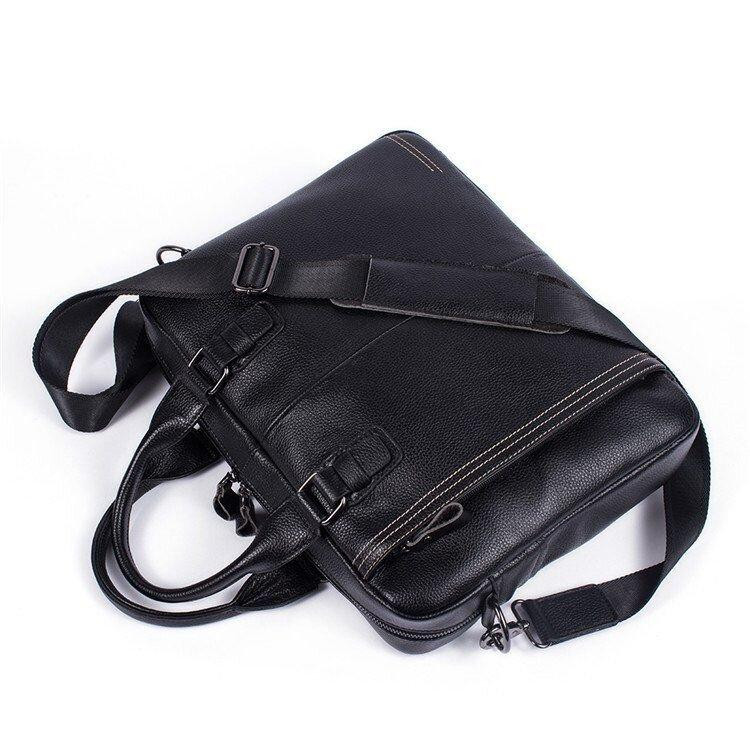 Сумка чоловіча флотар для ноутбака Vintage 14672 Чорна Київ - фото 6