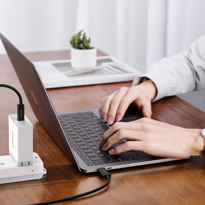 Дата кабель USB-C to USB-C 0.8m USB 4.0 THUNDERBOLTUS501 8K40Gbps Black Ugreen (30389) Вінниця - фото 9