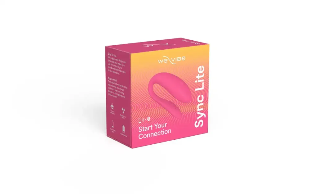Смарт-вібратор для пар We-Vibe Sync Lite Pink, 10 віброрежимів, можна поєднувати з проникним сексом Львів - фото 9