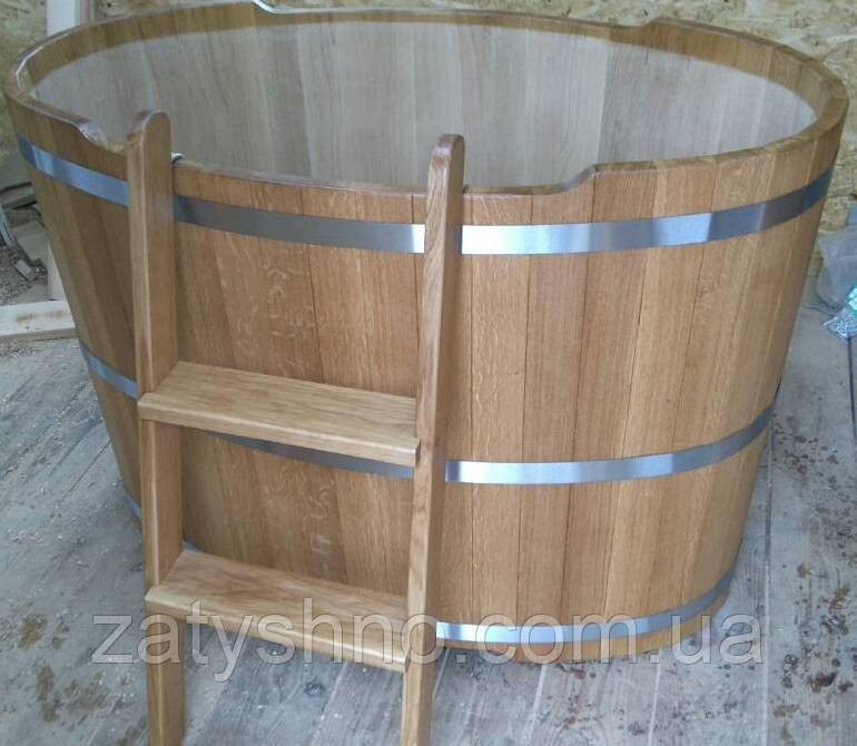 Овальная купель для бани из дуба Киев - изображение 6