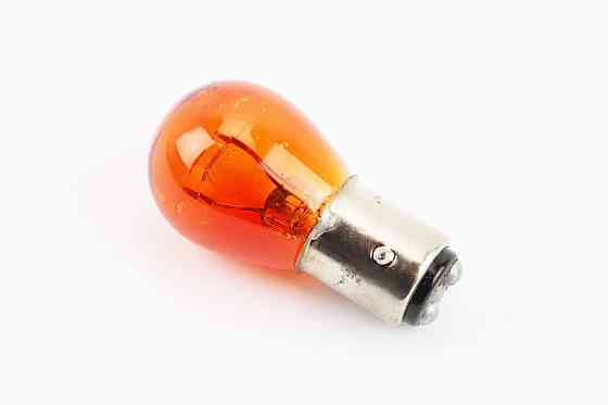 Лампа стопа (велика) 12V21 / 5W помаранчева S25 / BA15D Київ